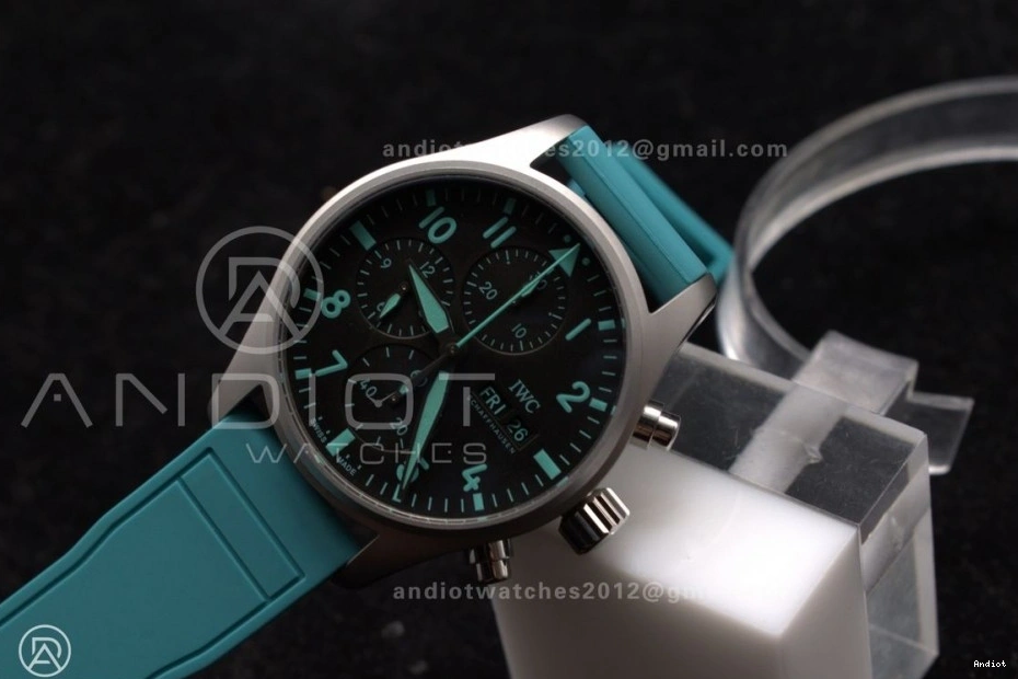 TEAM FORMULA  IW388106 Best IWC Factory 1:1 Green Mercedes-AMG Petronas  2023 Chronograph TW ONE 1103